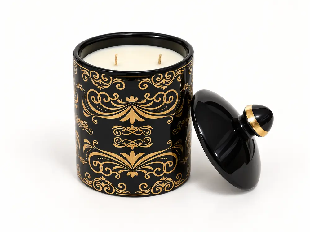 Custom Elegant and Fashionable Round Scented Candle