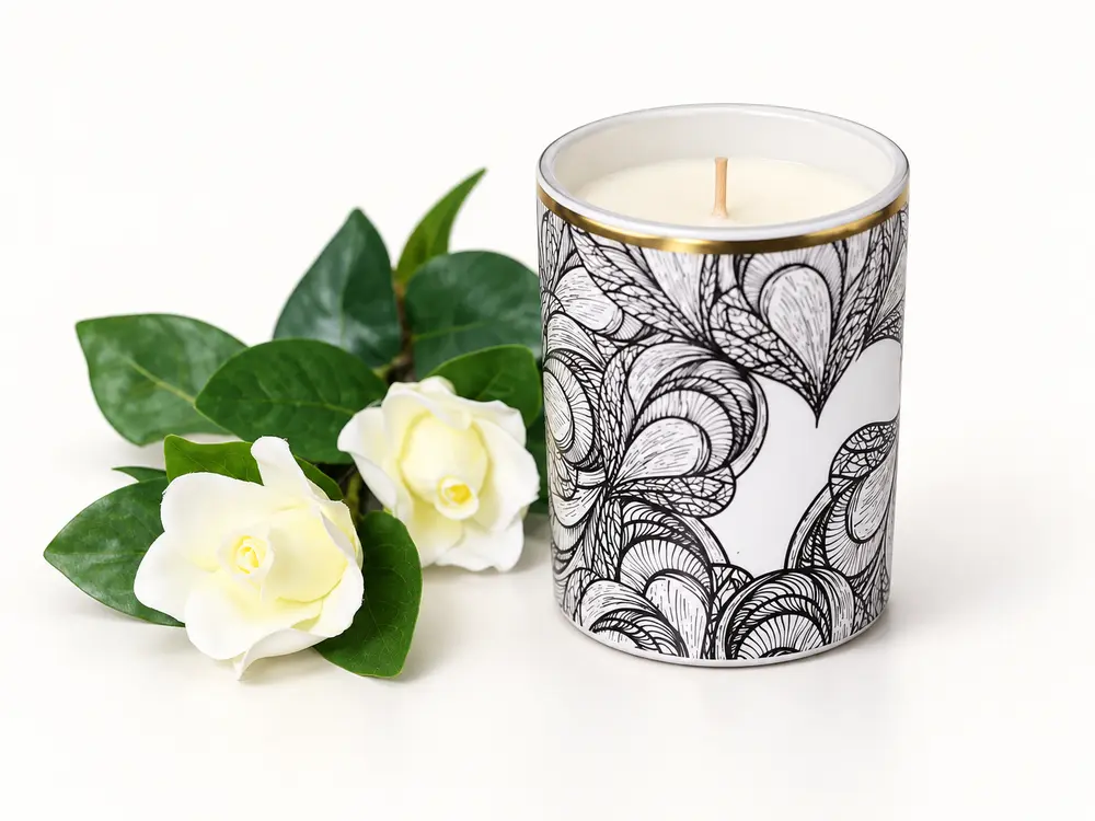 Custom Aroma Natural Soy Scented Candles in Glass Jar