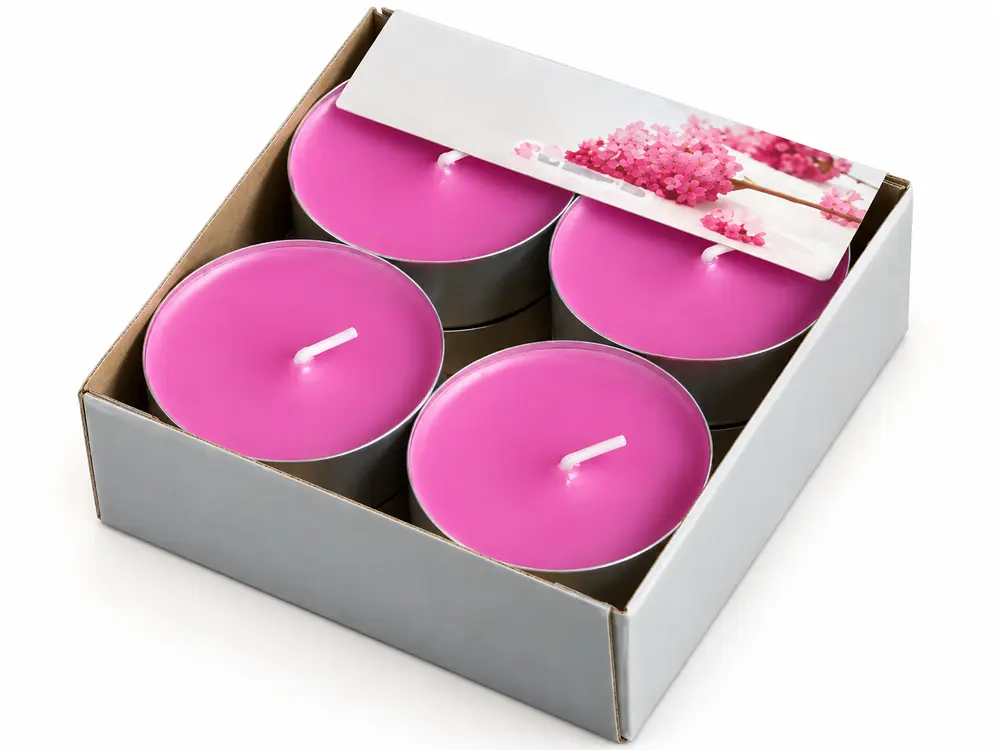 Custom Red Scented Tealight Candles for