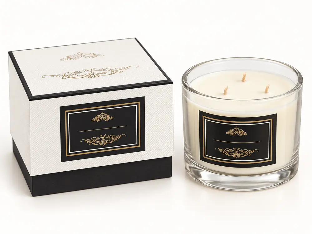 Custom Three Wicks Scented Soy Wax Candle in Scented for Decoration