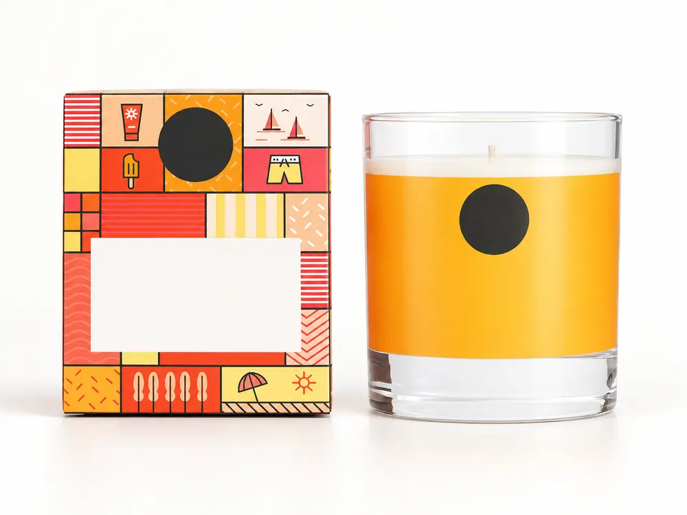 Custom Natural Soy Candles in High Quality Glass Jars