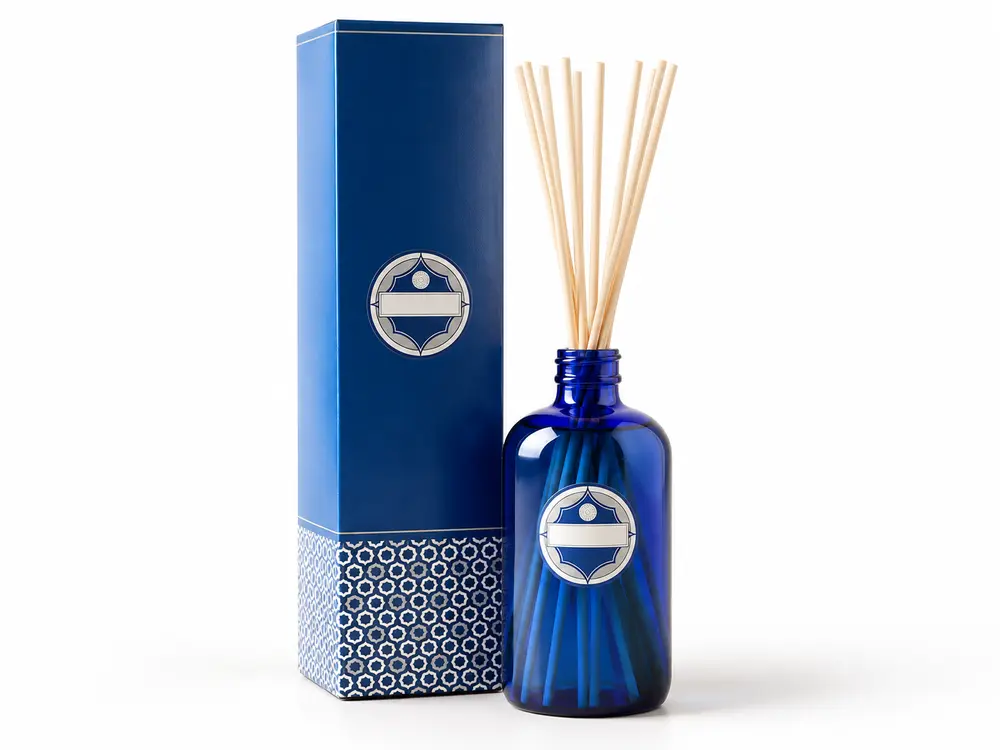 Custom Decorative Reed Flower Diffuser with Particular Glass Holder