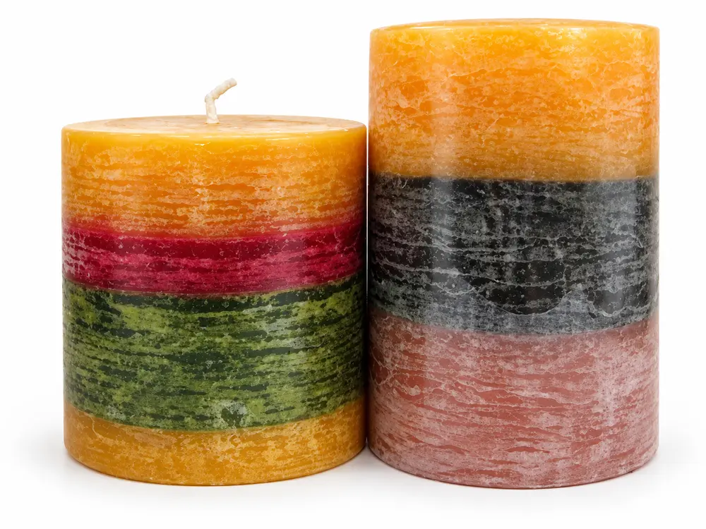Custom Aroma Colorful Pillar Scented Normal Candle