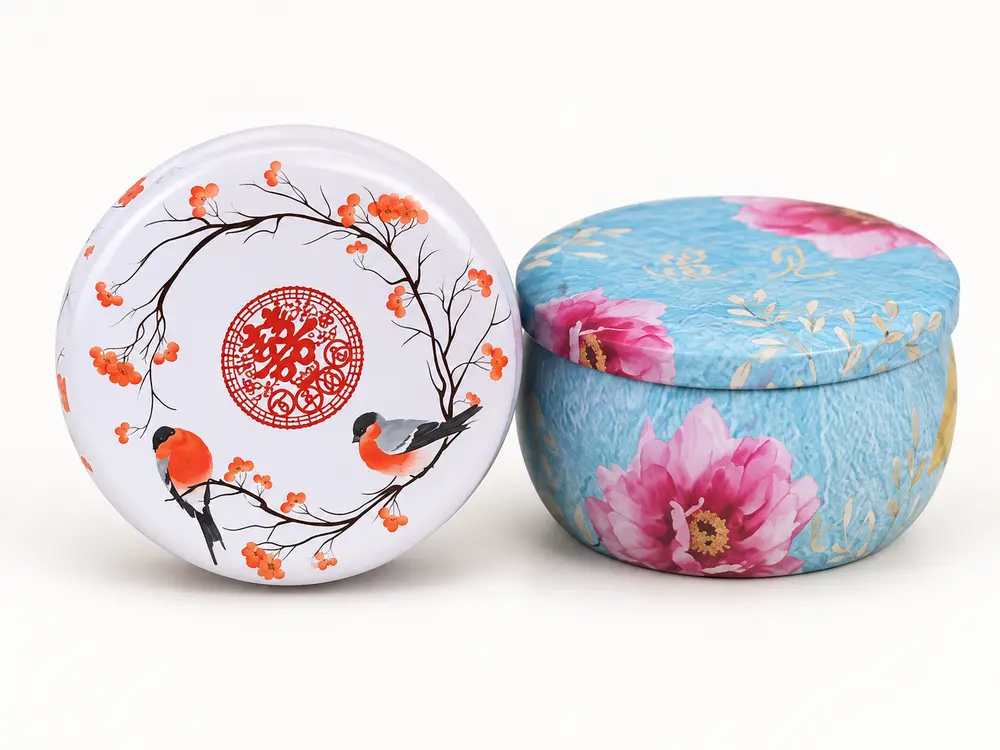 Custom Beautiful Tin Candle for Wedding