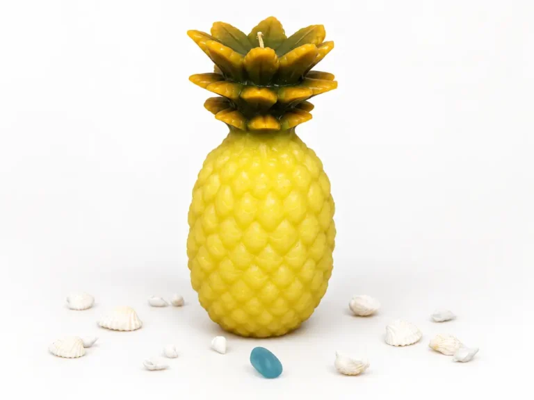 Custom Home Decorated Candle with Pineapple Shape
