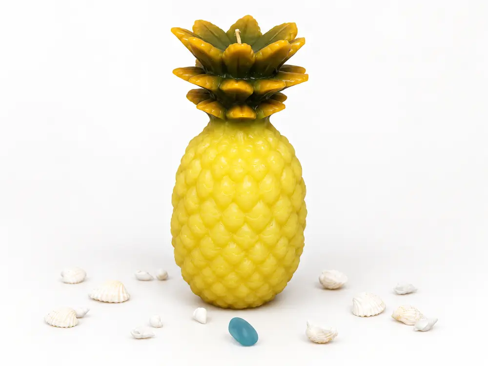 Custom Home Decorated Candle with Pineapple Shape
