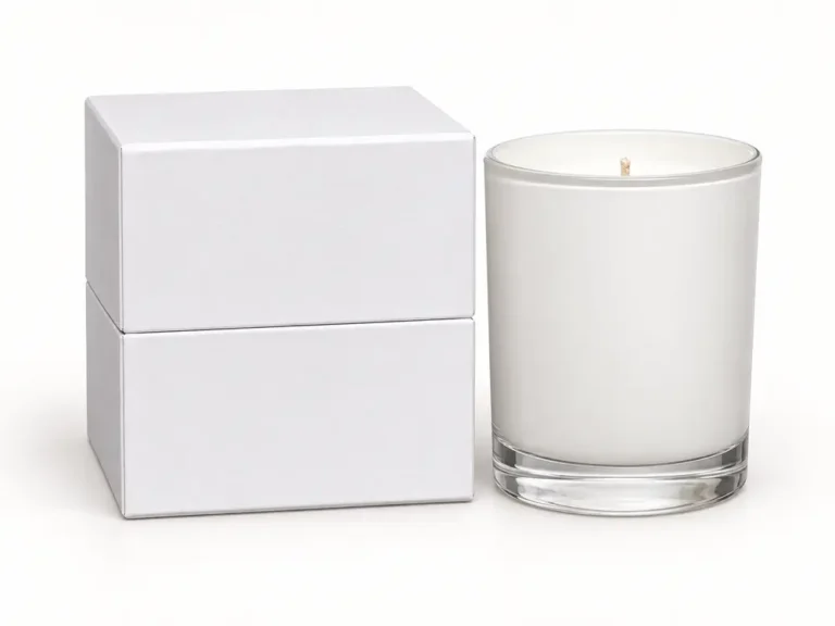 Custom Scented Candle in Glass Jar with Gift Box