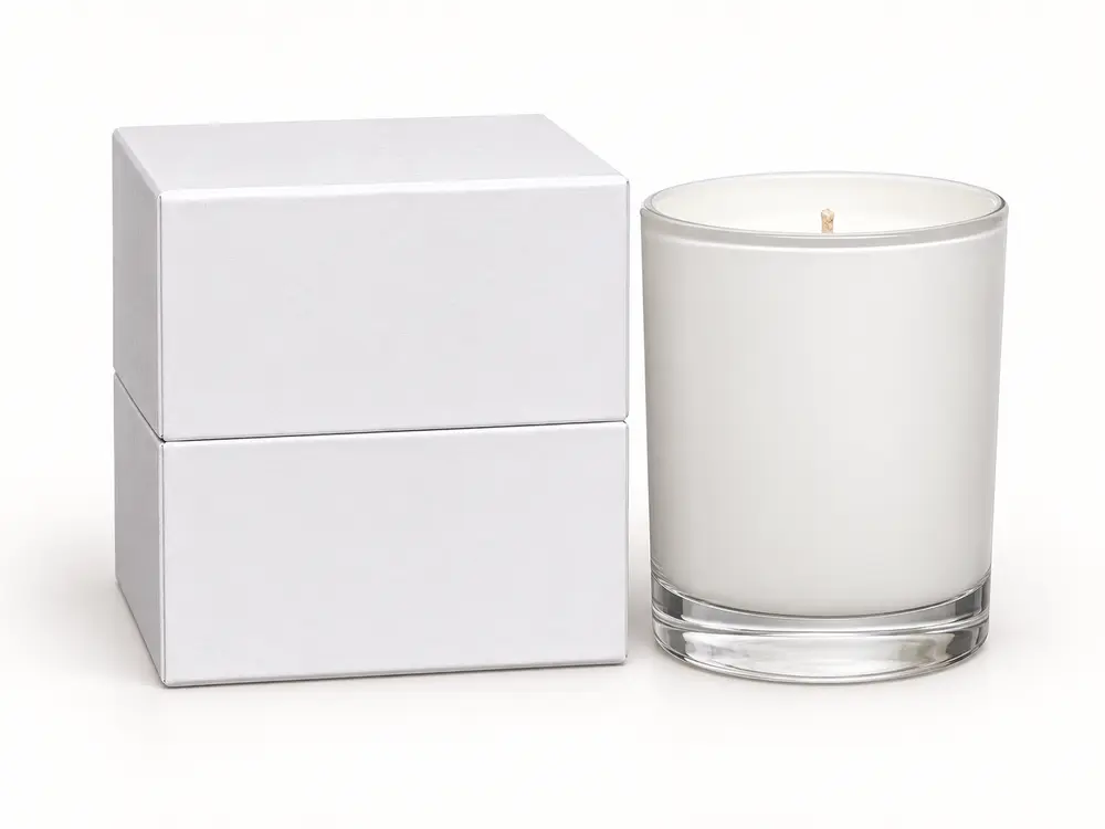 Custom Scented Candle in Glass Jar with Gift Box