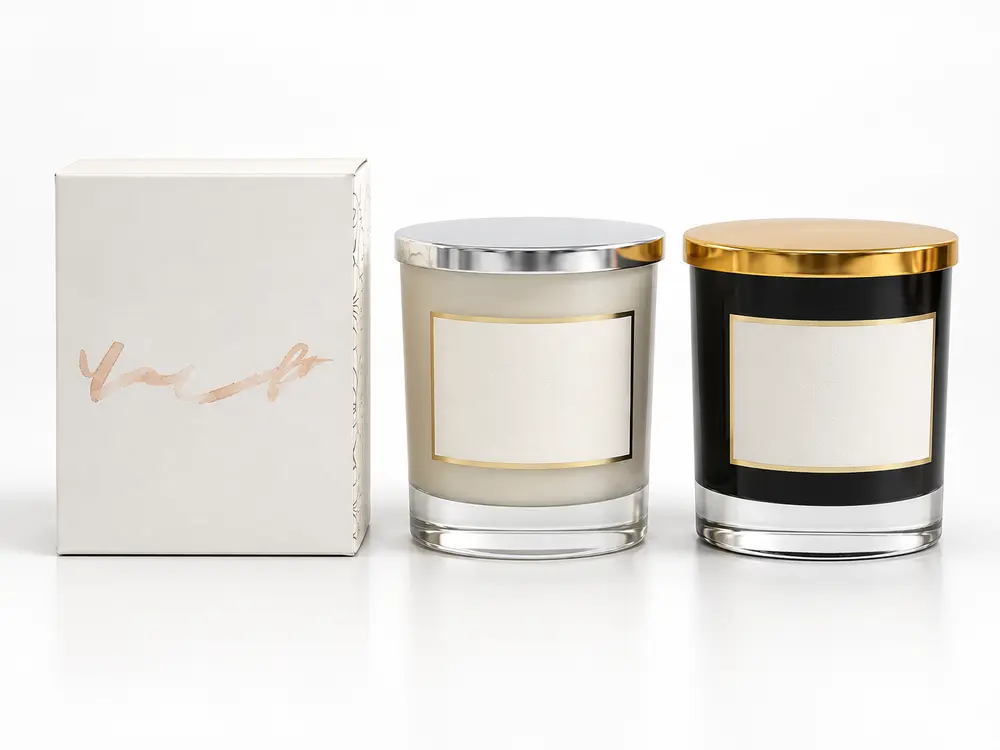 Custom Decorative Candle with Folding Box