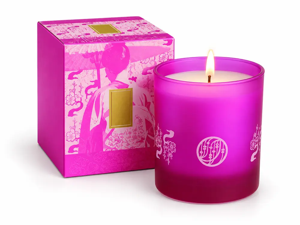 Custom Scented Soy Wax Candles in Glass with Nice Box