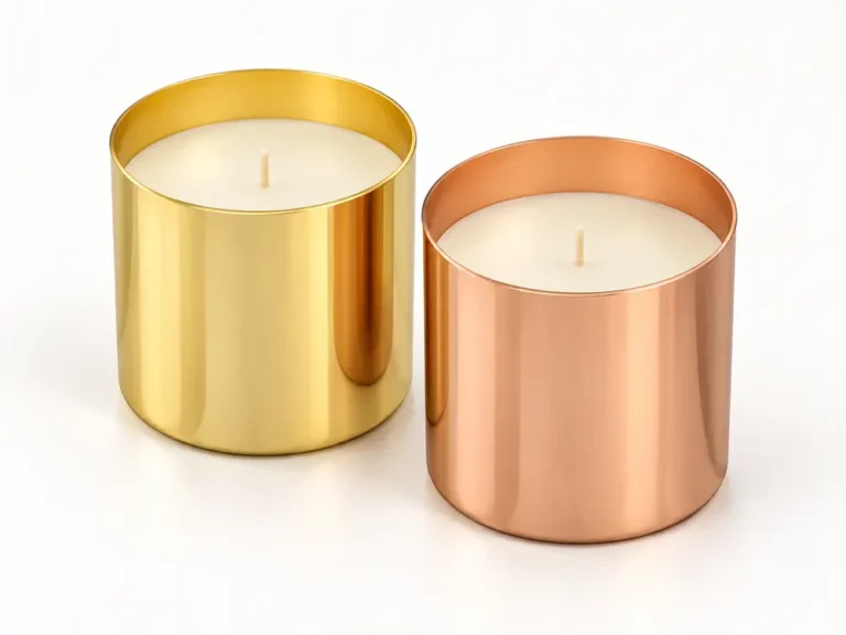 Custom Wax Candle in Rose Gold Holder