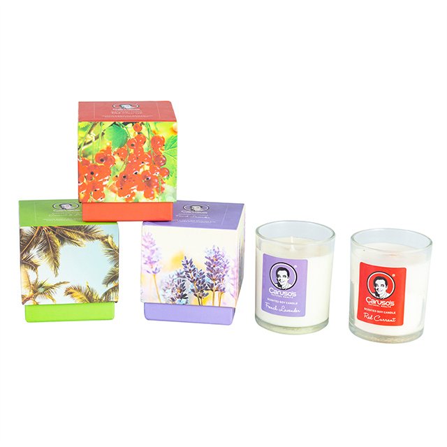 Custom Variety of Natural Aroma Glass Candle Jars with Lid