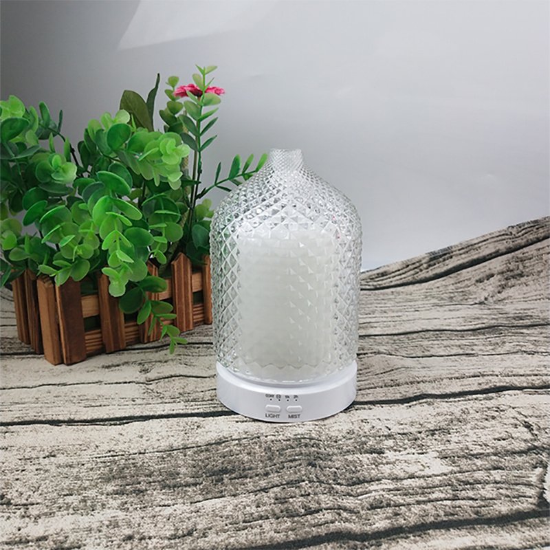 Custom Round Glass Aromatherapy Fashionable USB Humidifier Essential Oil Machinery with Fragrance Perfume