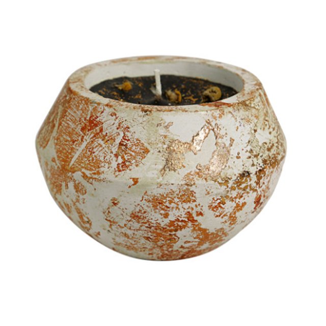 Custom Scented Soy Wax Retro Rose Gold Ceramic Candle Holder