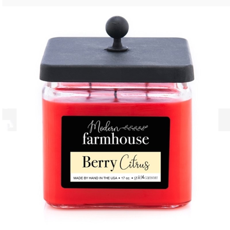 Custom Sell Luxury Glass Jar Candle with Square Wooden Lid