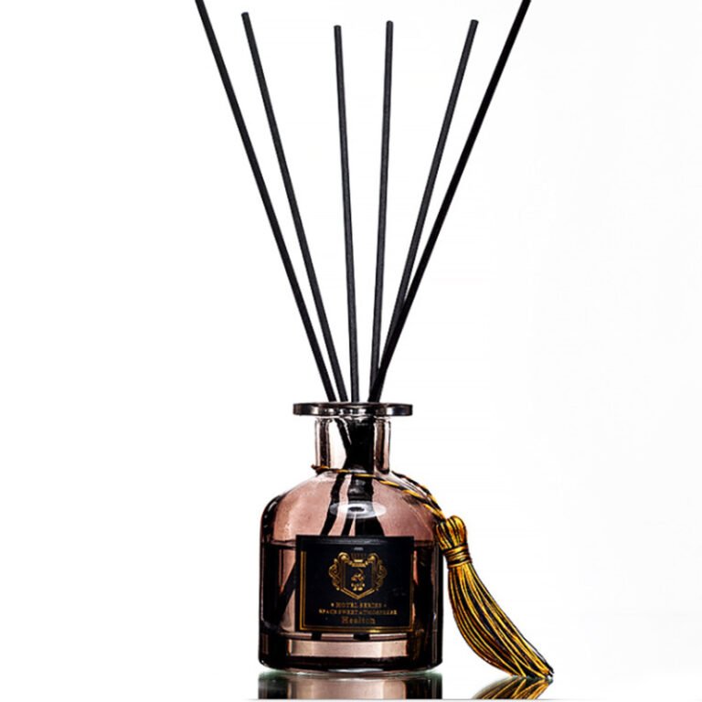 Custom Tassel Decoration Big Glass Bottle Reed Diffuser with Stick