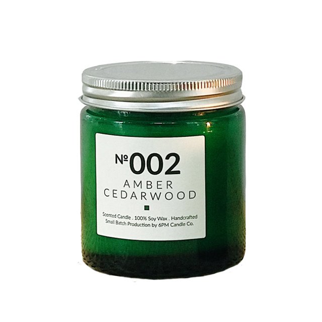 Custom Home Decoration Vintage Green Natural Scented Soy Empty Glass Candle Jar with Lid