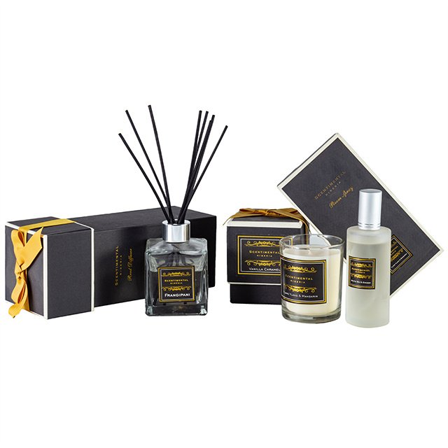 Custom Natural Aromatherapy Glass Candles Luxury Gift Sets
