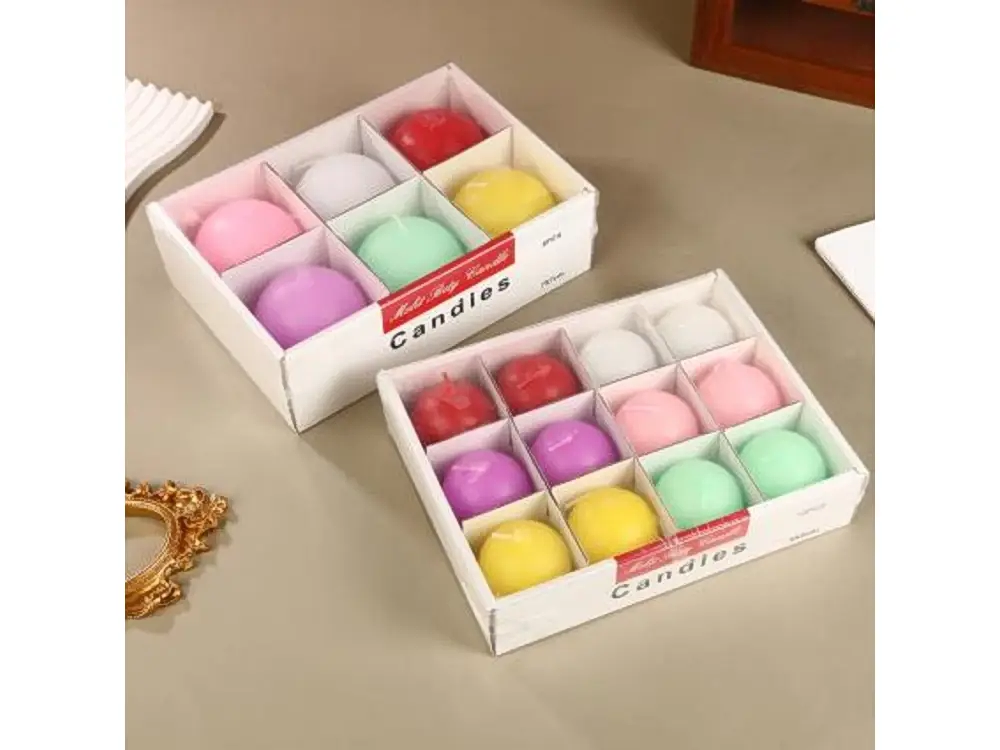 Ball Candle Gift Set, 5 cm or 7 cm