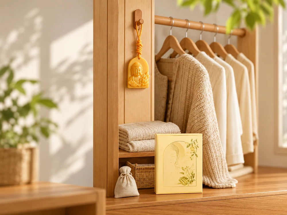 Buddha-Inspired Scented Wax Hanging Tablet