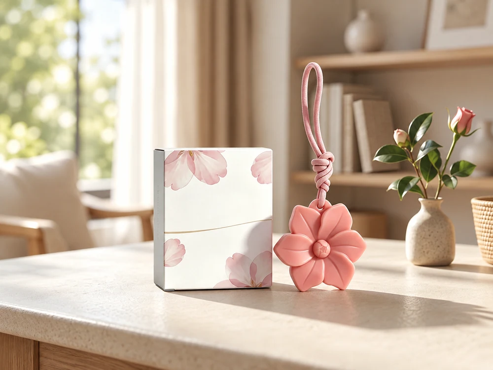 Camellia Flower Scented Wax Pendant
