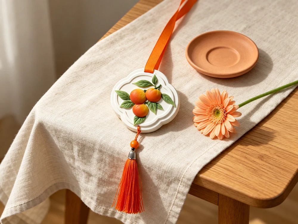 Citrus Motif Fragrance Hanger with Tassel