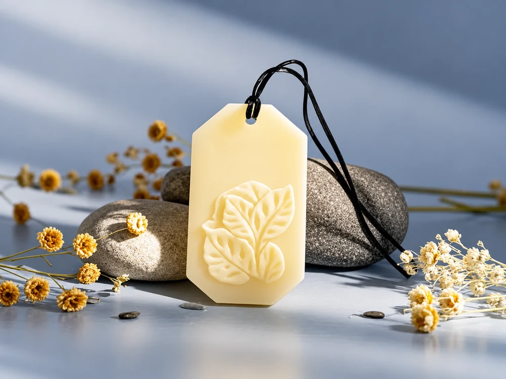 Embossed Leaf Hanging Fragrance Tablet