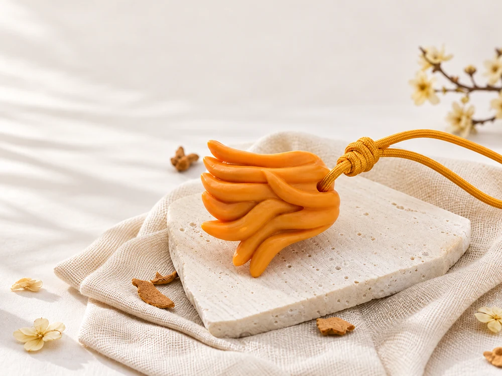 Fingered Citron Scented Wax Hanging Ornament