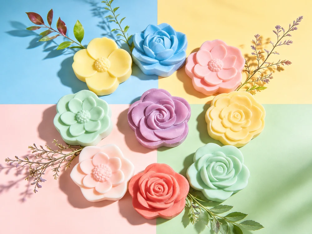 Flower-Shaped Plaster Diffuser Collection