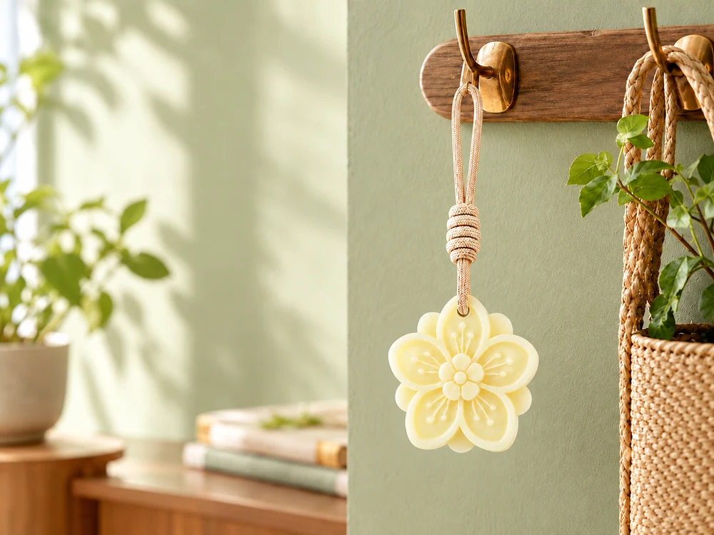 Gardenia Flower Scented Wax Pendant