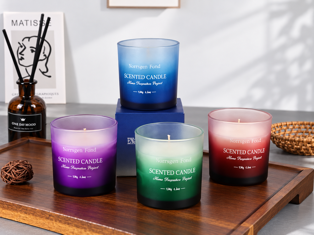Gradient Glass Soy Candle