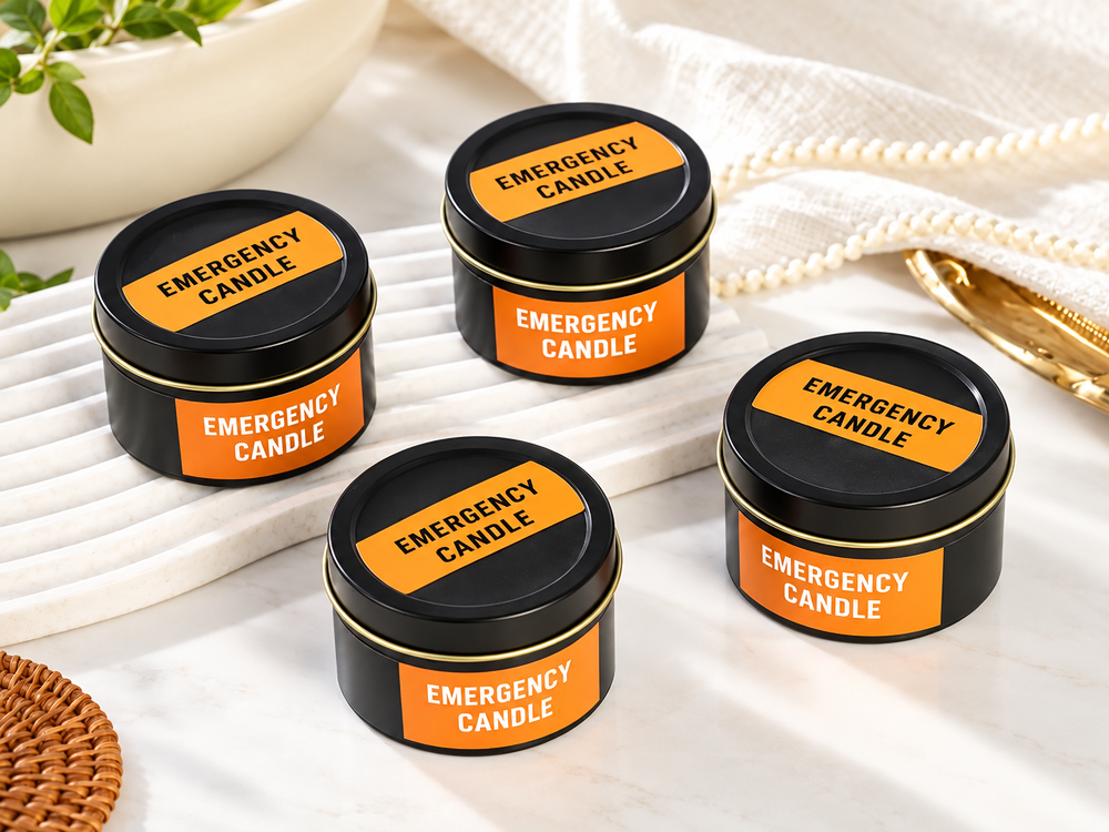 Lidded Emergency Tin Candle