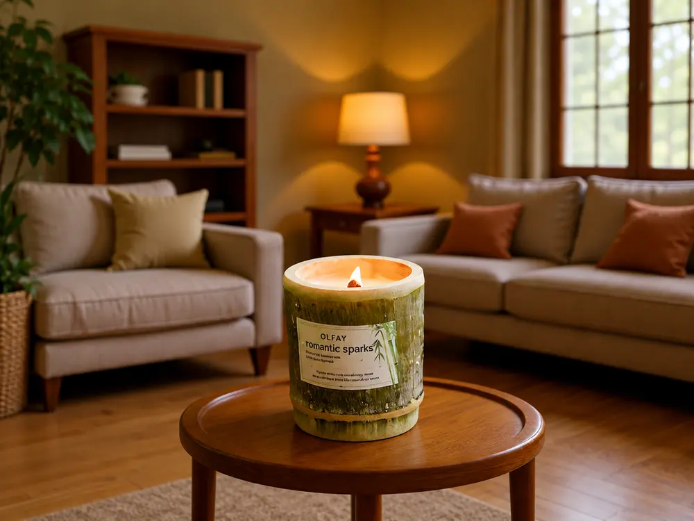 Bamboo Vessel Soy and Beeswax Candle, 130g or 200g