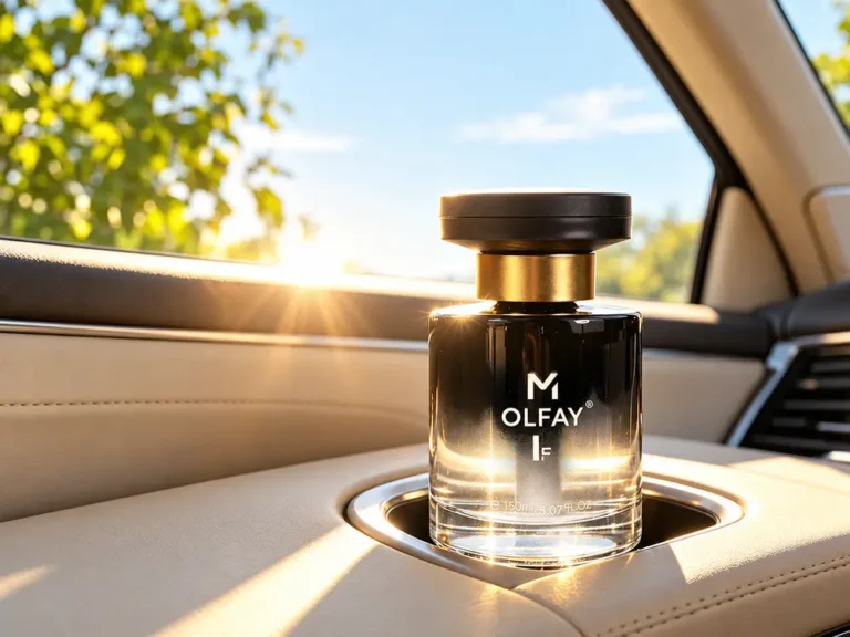 Black and Gold-Tone Car Fragrance Jar