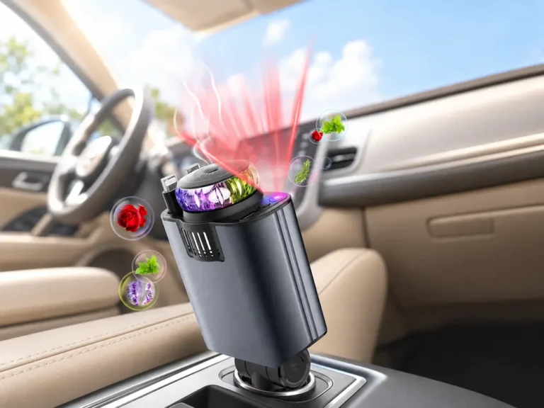 D1 Car Fragrance Charger with Retractable Cables