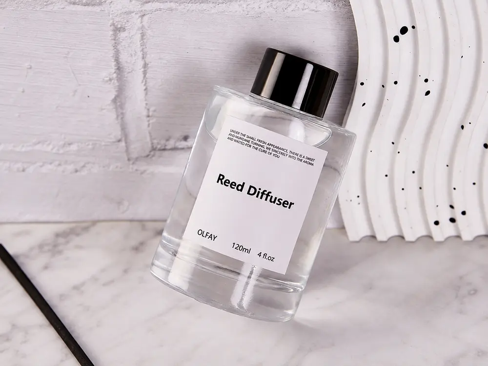 Clear Rectangular Home Fragrance Bottle