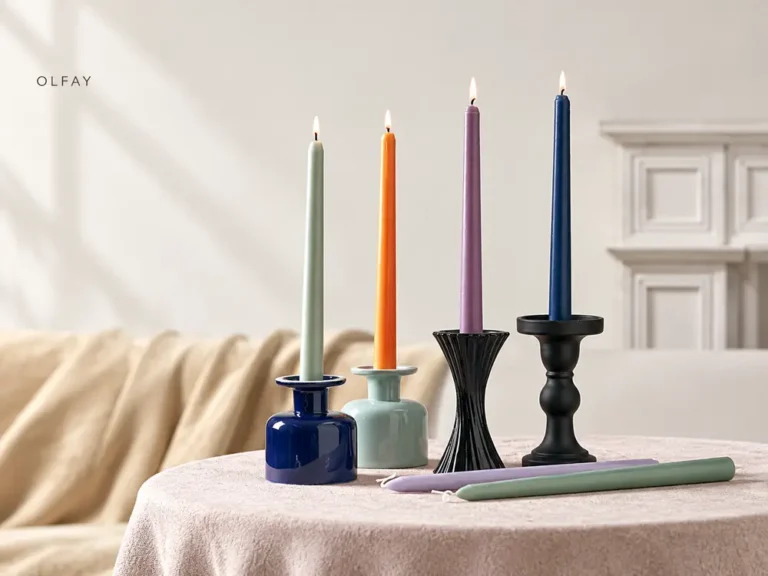 Colored Soy Wax Taper Candles