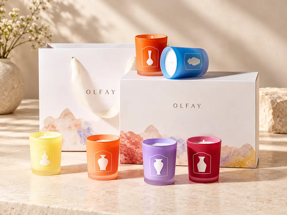 Colorful Scented Candle Gift Set