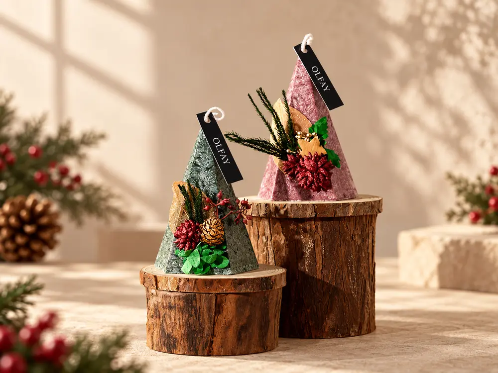 Decorative Christmas Tree Scented Candle