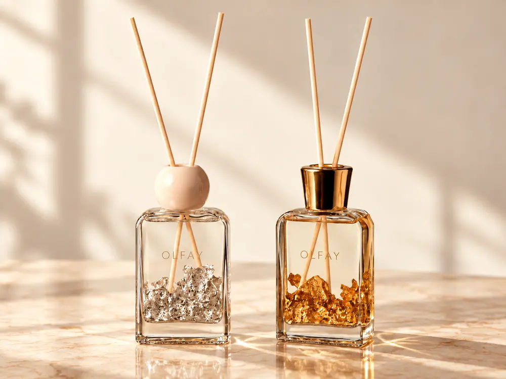 Decorative Gold Flake Reed Diffuser