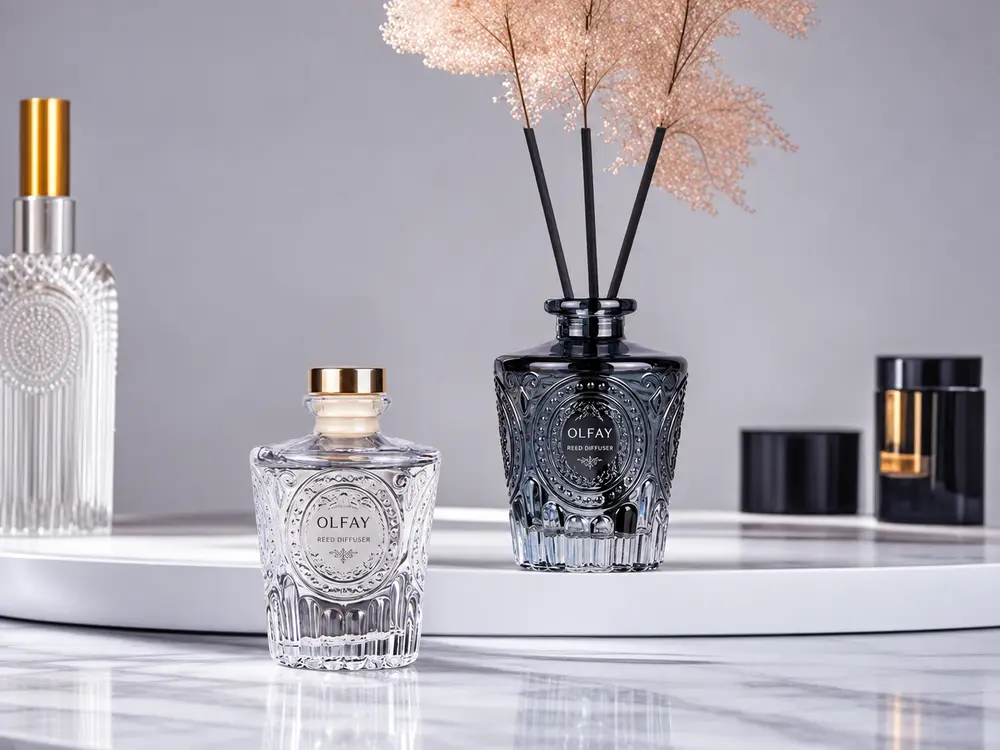 150ml Embossed Glass Reed Diffuser