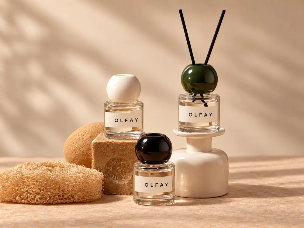 Gardenia Reed Diffuser in a Small Round Bottle