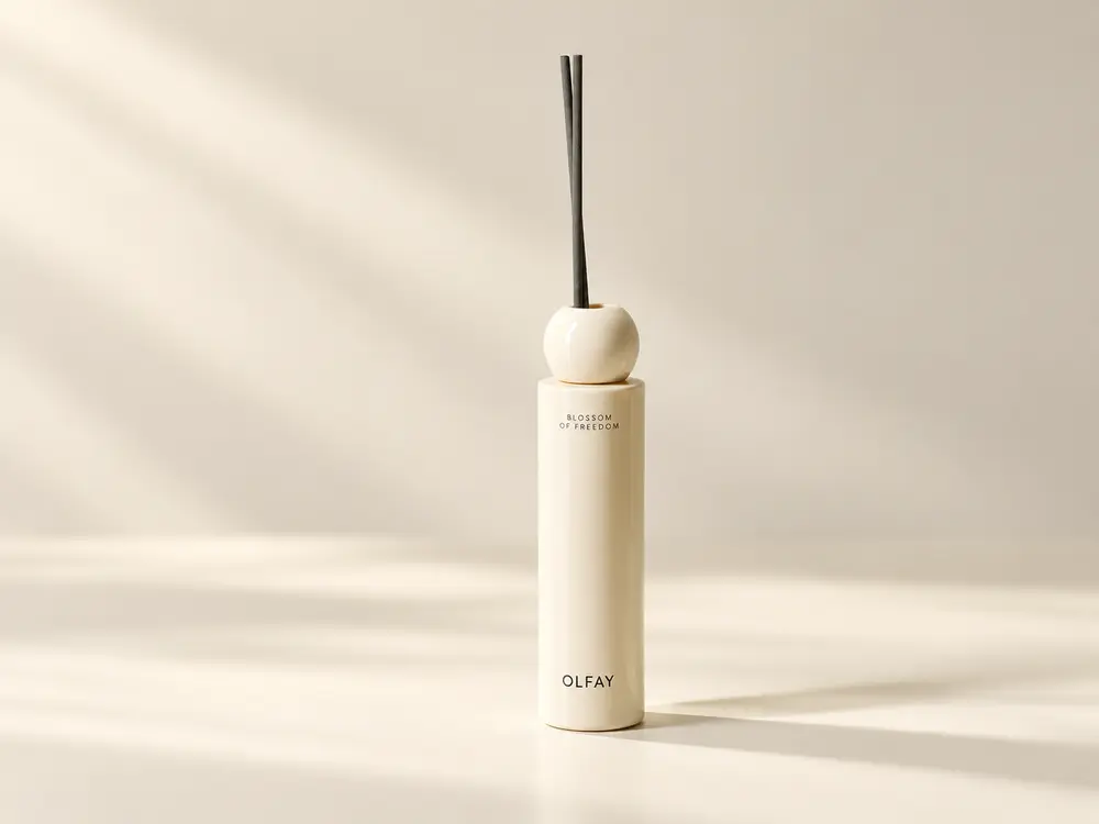 Gardenia Reed Diffuser in Cream Glass