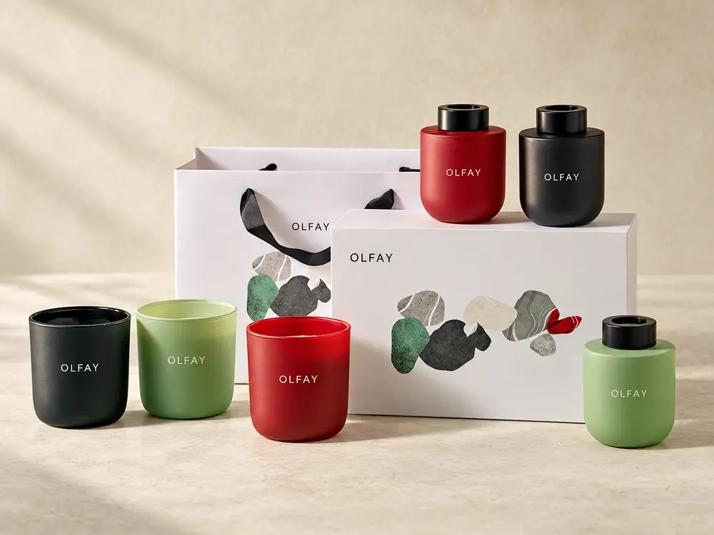 Holiday Candle and Reed Diffuser Gift Set