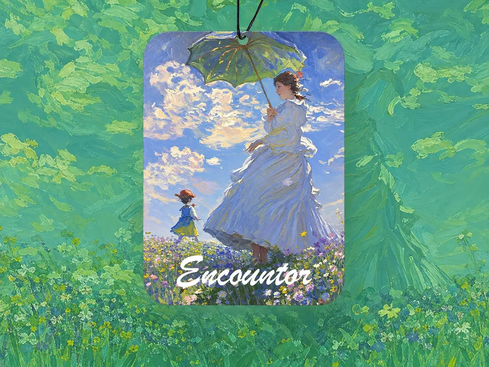 Impressionist Girl Hanging Fragrance Card
