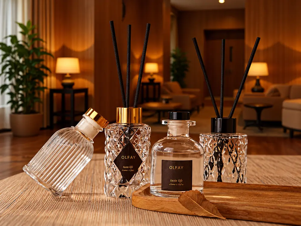 100ml Glass Reed Diffuser Collection in Four Bottle Shapes
