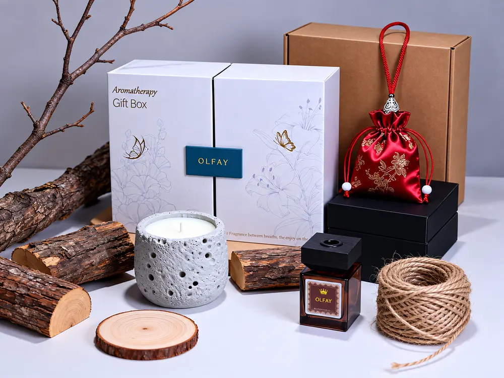 Textured Candle and Amber Reed Diffuser Gift Set