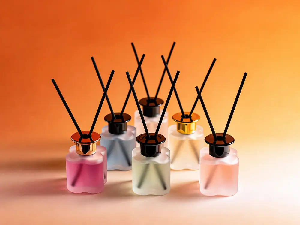 Pastel Glass Reed Diffuser in Four Color Options