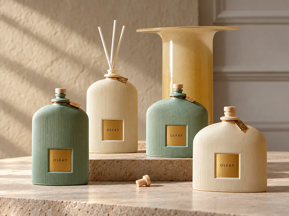 Pastel Ribbed Reed Diffuser Collection