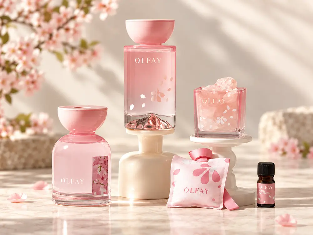 Peach and Cherry Blossom Fragrance Collection